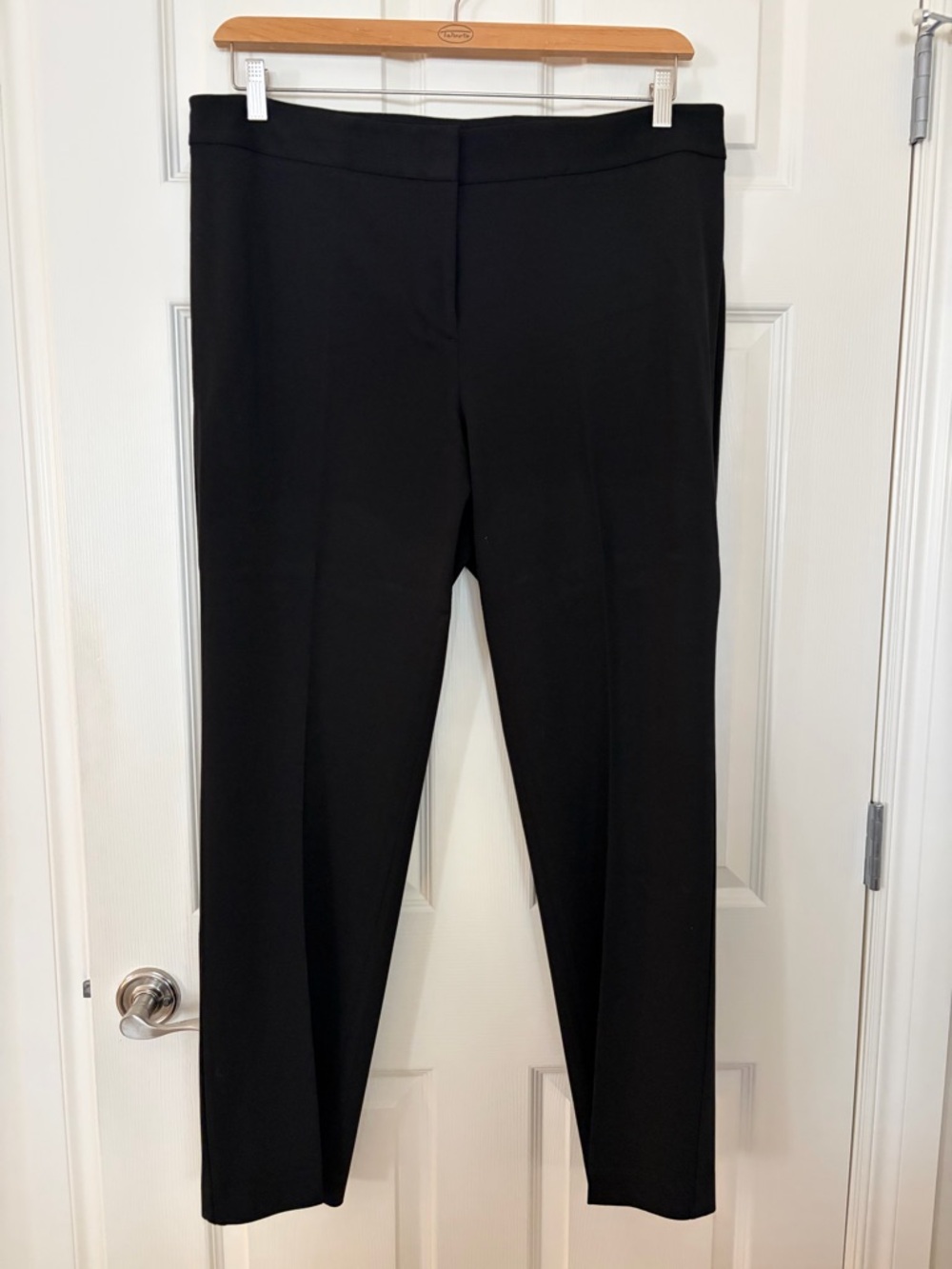 Talbots Black Straight-Leg Ponte Pants